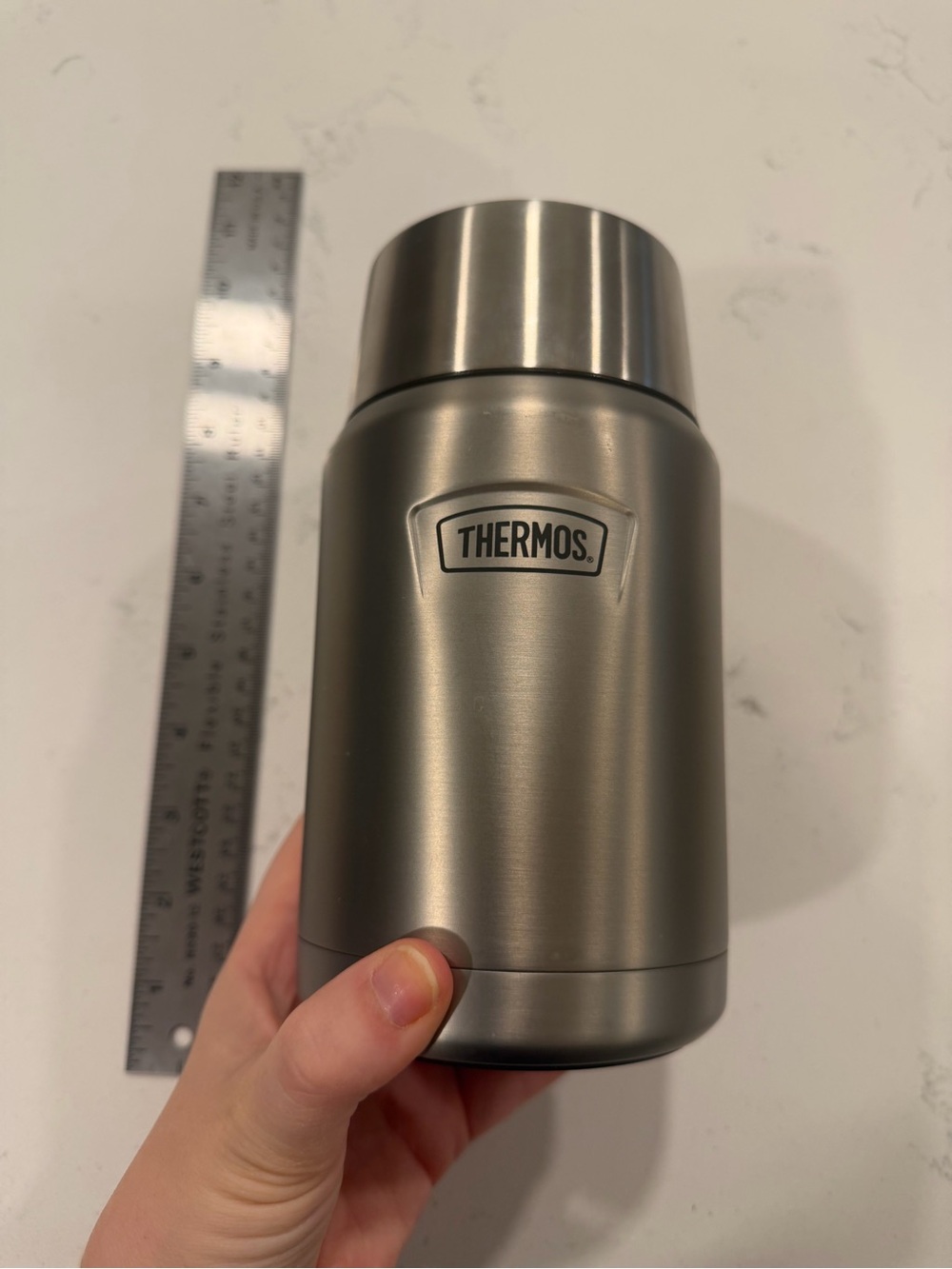 NWOT Thermos with collapsing spoon